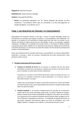 Miniatura del documento Tema 7 (Los Principios del Proceso y el Procedimiento) - Derecho Procesal I.pdf