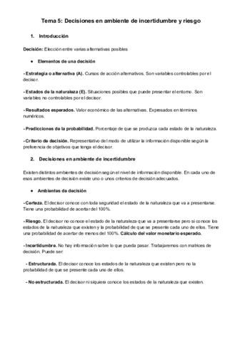 Miniatura del documento Tema 5_ Decisiones en ambiente de incertidumbre y riesgo.pdf