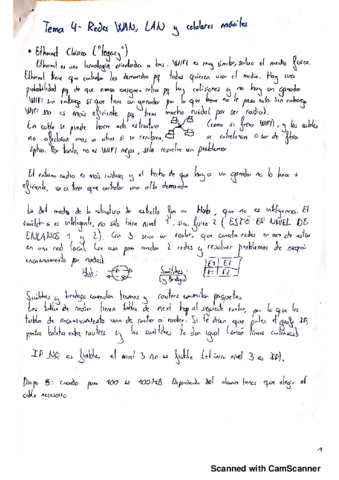 Miniatura del documento Apuntes Tema 4 - Redes WAN- LAN y celulares móviles.pdf