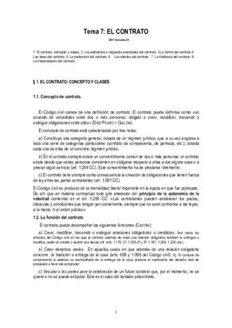 Miniatura del documento Tema 7 dderecho civil El contrato.pdf