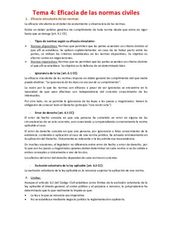 Miniatura del documento Tema 4 - Eficacia de las normas civiles.pdf