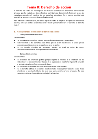 Miniatura del documento Tema 8 - Derecho de acción.pdf