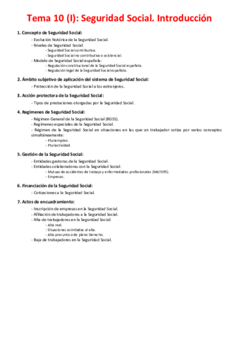 Miniatura del documento Tema 10 (I) - Seguridad Social. Introducción.pdf