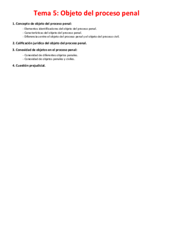 Miniatura del documento Tema 5 - Objeto del proceso penal.pdf