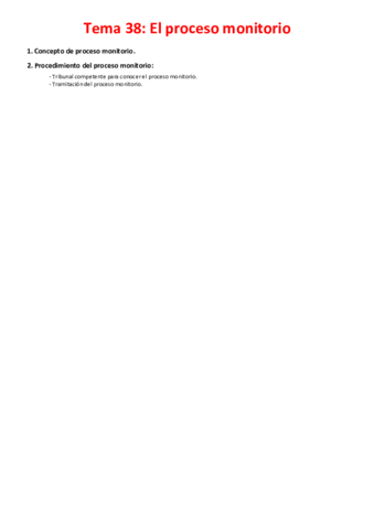 Miniatura del documento Tema 38 - El proceso monitorio.pdf