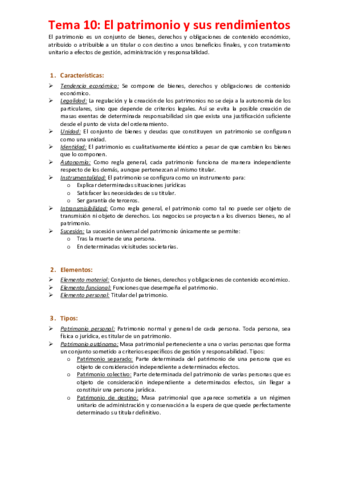 Miniatura del documento Tema 10 - El patrimonio y sus rendimientos.pdf