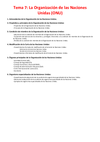 Miniatura del documento Tema 7 - La Organización de las Naciones Unidas (ONU).pdf