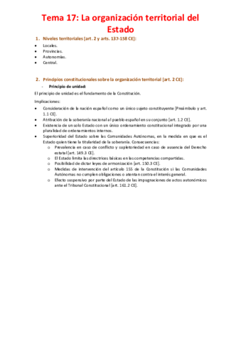 Miniatura del documento Tema 17 - La organización territorial del Estado.pdf