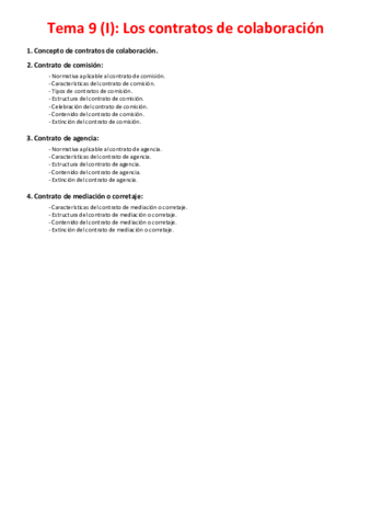 Miniatura del documento Tema 9 (I) - Los contratos de colaboración.pdf