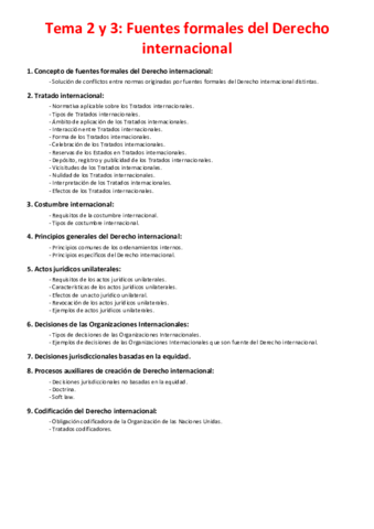 Miniatura del documento Tema 2 y 3 - Fuentes formales del Derecho Internacional.pdf