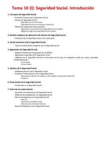 Miniatura del documento Tema 10 (I) - Seguridad Social. Introducción.pdf