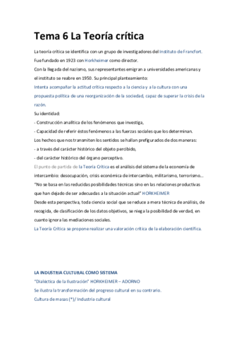 Miniatura del documento Tema 6 La Teoría crítica.pdf