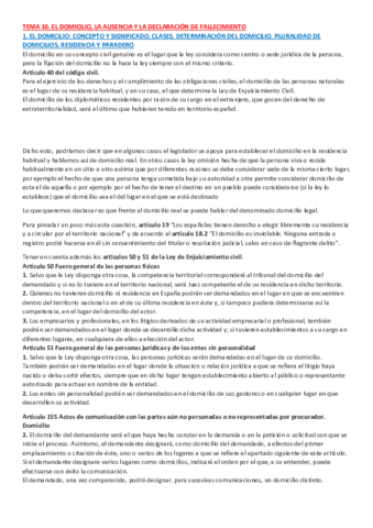 Miniatura del documento TEMA 10. EL DOMICILIO LA AUSENCIA Y LA DECLARACIÓN DE FALLECIMIENTO.pdf