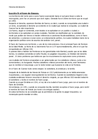 Miniatura del documento Historia-del-derecho-leccion-5-El-fuero-de-Cuenca.pdf
