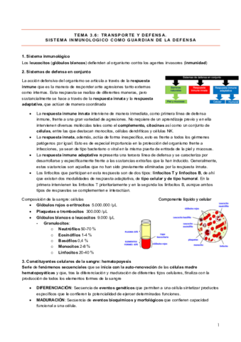 Miniatura del documento Tema 3.6 Sistema Inmune