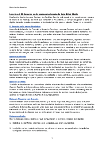 Miniatura del documento Historia-del-derecho-leccion-4-El-derecho-en-la-Peninsula-durante-la-Baja-Edad-Media.pdf