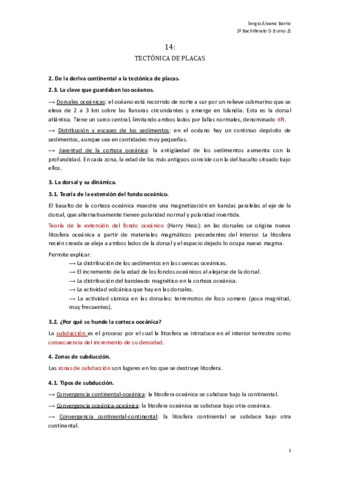 Miniatura del documento Tema 14: Tectónica placas