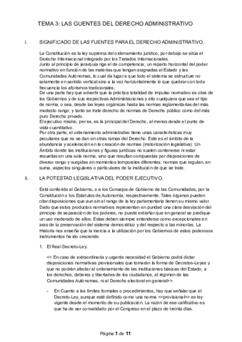 Miniatura del documento Tema 3 - LAS FUENTES DEL DERECHO ADMINISTRATIVO.pdf