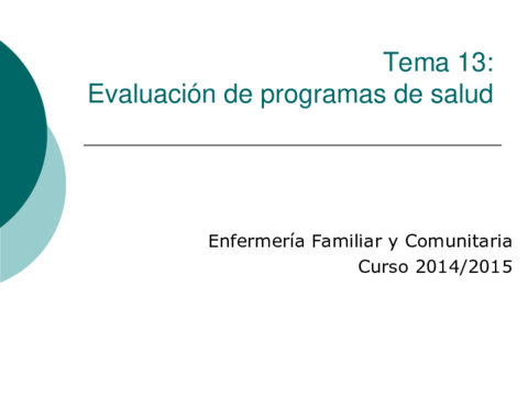 Miniatura del documento Tema 13  Evaluación de programas de salud 2014.pdf