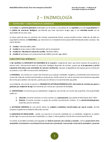 Miniatura del documento Bioquímica básica tema 2 - Enzimología - Elena Díaz Fernández.pdf