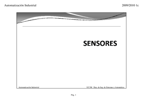 Miniatura del documento Automatización (Teoría) - 5.2. Sensores.pdf