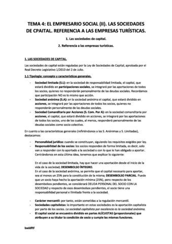 Miniatura del documento TEMA 4 - El empresario social (II). Las sociedades de capital. Referencia a las empresas turísticas._AntiCopy.pdf