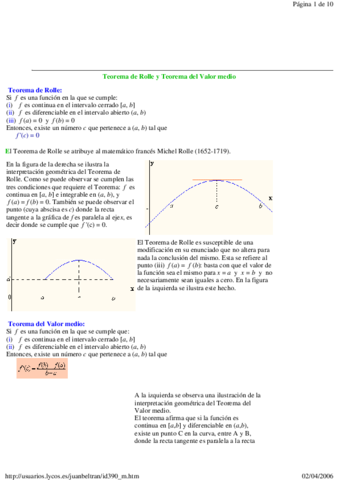 Miniatura del documento Teorema de Rolle y Teorema del Valor medio.pdf