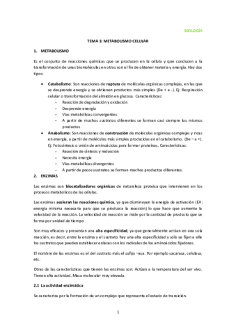 Miniatura del documento Biología Tema 3. Metabolismo celular.pdf