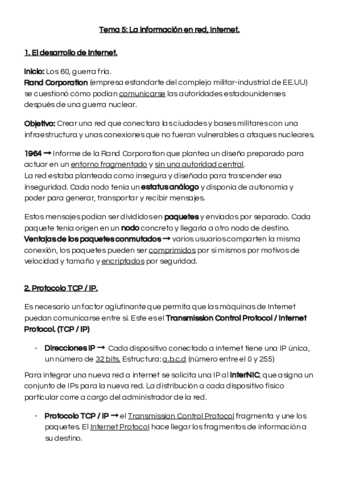 Miniatura del documento Tema 5_ La información en red- Internet.pdf