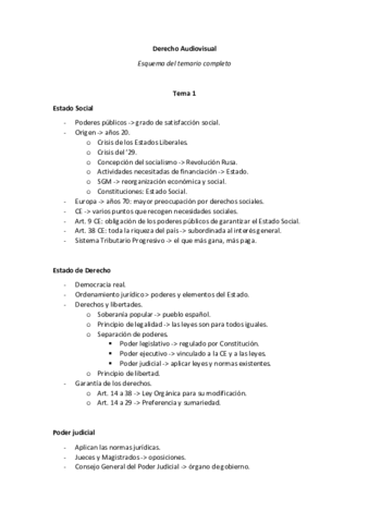 Miniatura del documento Esquema Derecho Audiovisual (Temario completo).pdf