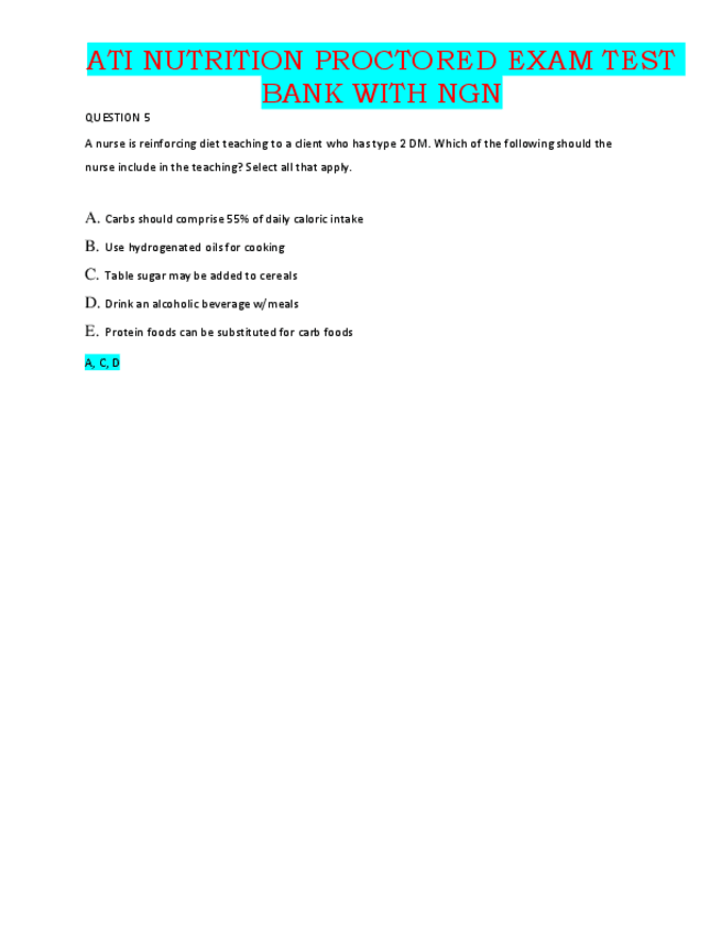 Miniatura del documento ATI-NUTRITION-PROCTORED-EXAM-TEST-BANK-WITH-NGN.pdf