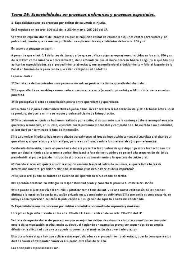 Miniatura del documento Tema-26-Especialidades-en-procesos-ordinarios-y-procesos-especiales.pdf