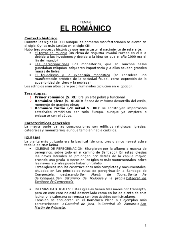 Miniatura del documento TEMA 6- El románico (apuntes).docx
