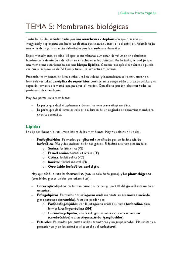 Miniatura del documento TEMA 5. Membranas biológicas.pdf