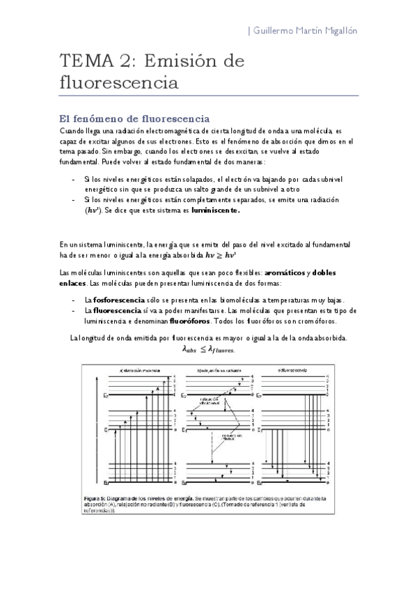 Miniatura del documento TEMA 2. Emisión de fluorescencia.pdf