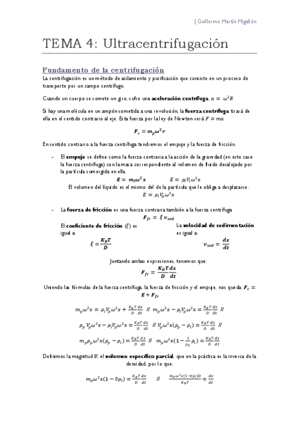 Miniatura del documento TEMA 4. Ultracentrifugación.pdf