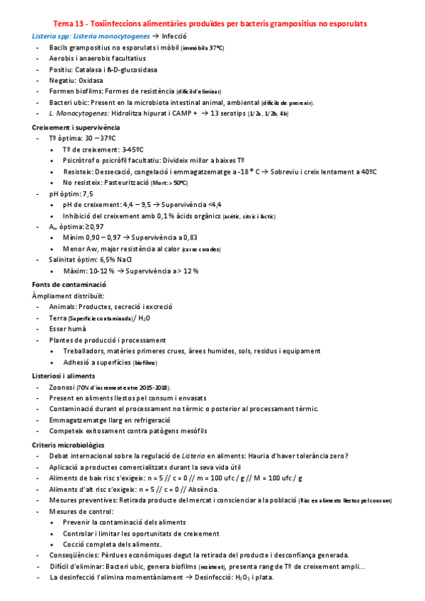 Miniatura del documento Tema-13-Toxiinfeccions-alimentaries-produides-per-bacteris-grampositius-no-esporulats.pdf