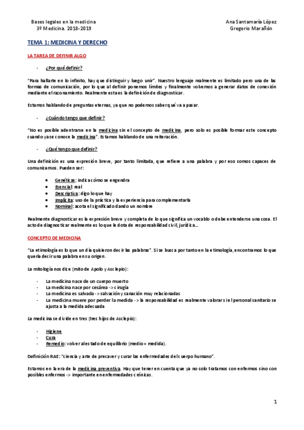 Miniatura del documento Tema 1 - Medicina y derecho.pdf