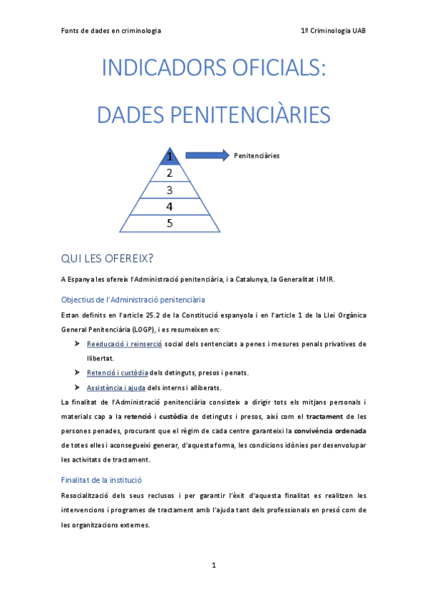 Miniatura del documento Indicadors oficials (I). Dades penitenciaries.pdf