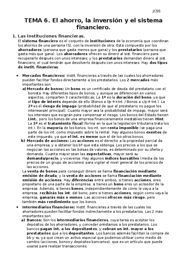 Miniatura del documento Apuntes de Teoría Economica Tema 6.docx