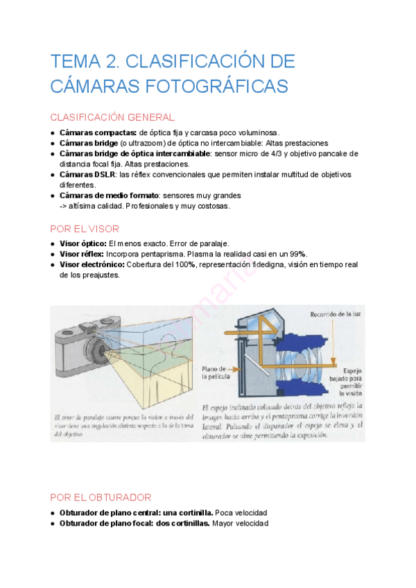 Miniatura del documento Tema 2. Clasificación cámaras fotográficas.pdf