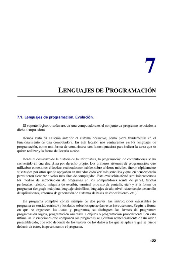 Miniatura del documento Tema 7 - Lenguajes de Programación.PDF