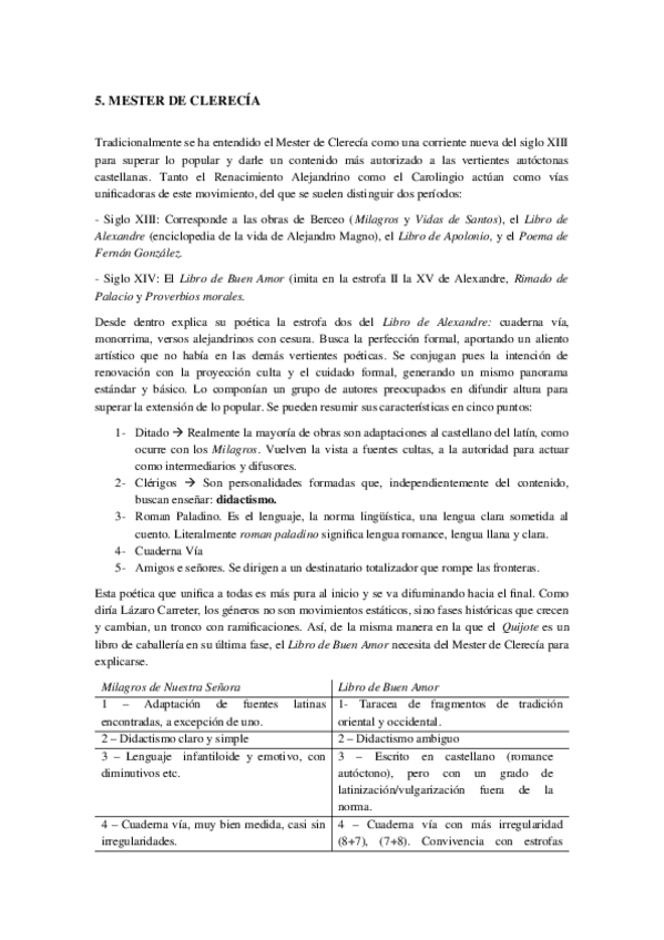 Miniatura del documento 5 Mester de clerecía.docx