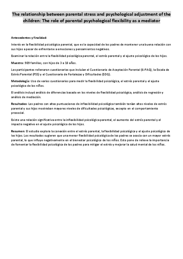 Miniatura del documento RESUMEN-LECTURA-The-relationship-between-parental-stress-and-psychological-adjustment-of-the-children-The-role-of-parental-psychological-flexibility-as-a-mediator.pdf
