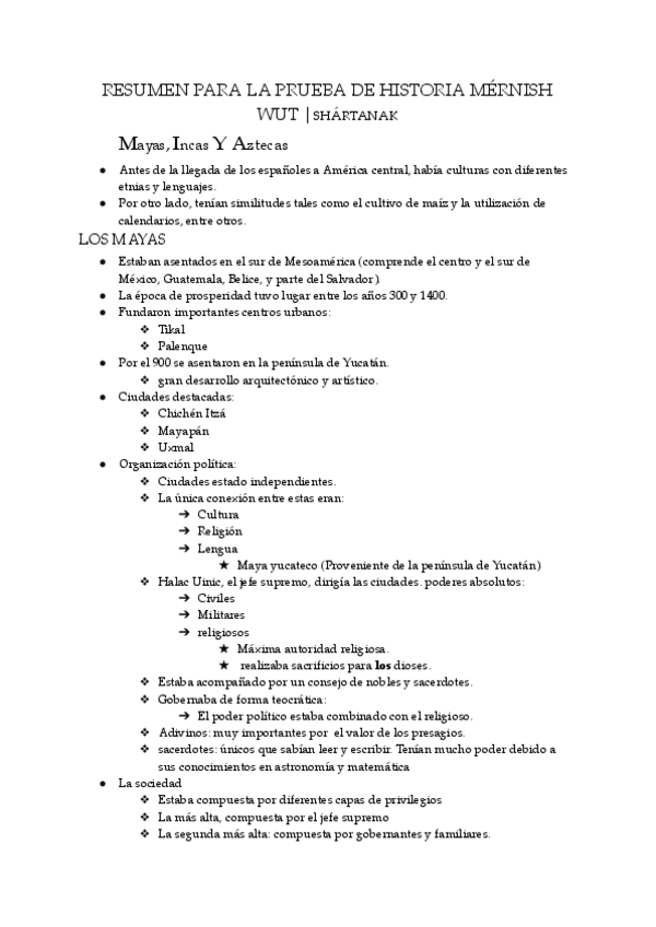Miniatura del documento Resumen-de-historia-Mayas-Incas-Aztecas-Conquista-del-Nuevo-mundo.pdf