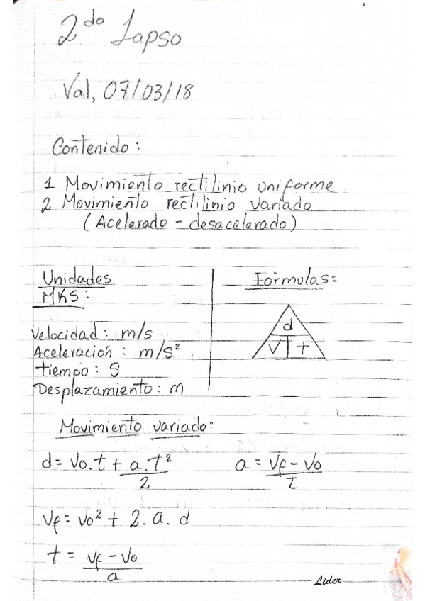 Miniatura del documento Movimiento rectilineo uniforme, Movimiento rectilineo variado - Física.pdf
