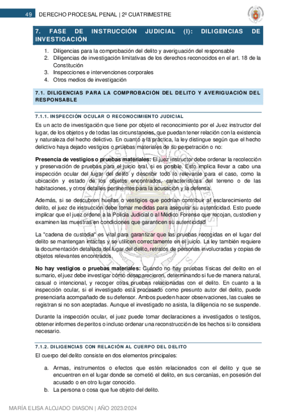 Miniatura del documento 7. FASE DE INSTRUCCION JUDICIAL I DILIGENCIAS DE INVESTIGACION.pdf