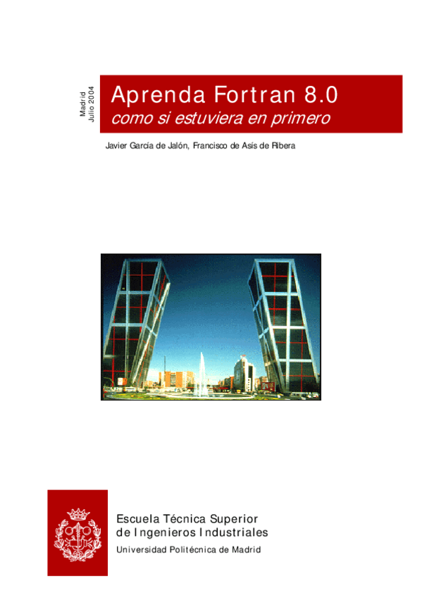 Miniatura del documento Aprenda FORTRAN 90 como si estuviera en primero.pdf