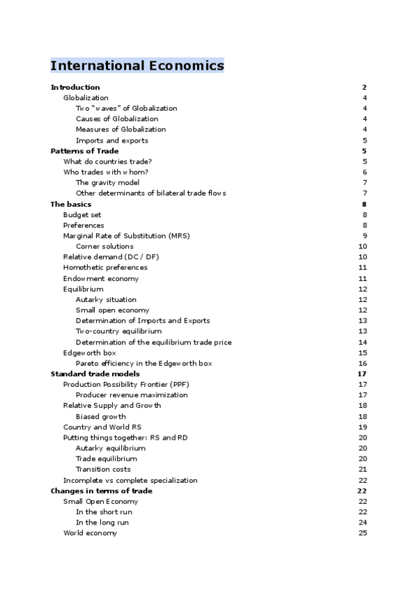 Miniatura del documento 1º part: International Economics.pdf