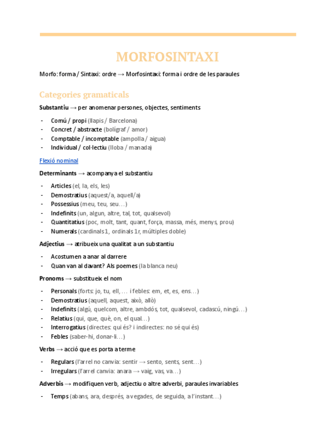 Miniatura del documento Català | Resum Morfosintaxi.pdf